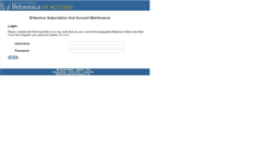 Desktop Screenshot of myaccount.britannica.com